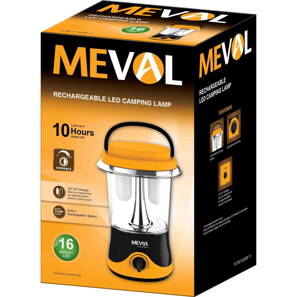 Jual MEVAL Lampu Camping Emergency 2x8 LED Dimmer - Putih | Shopee ...