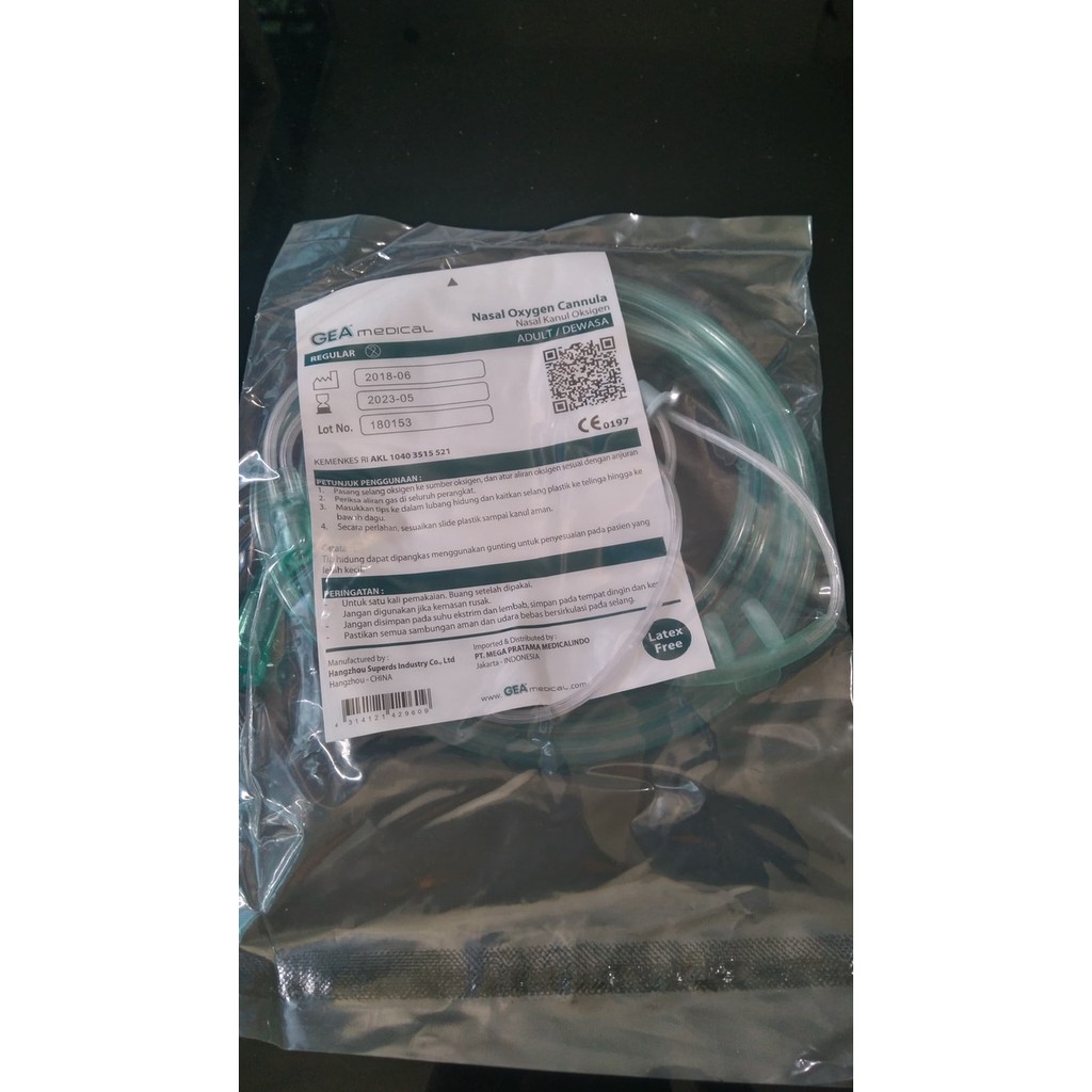 Jual SGS NASAL OXYGEN CANNULA - SELANG OKSIGEN - SELANG OKSIGEN DEWASA ...