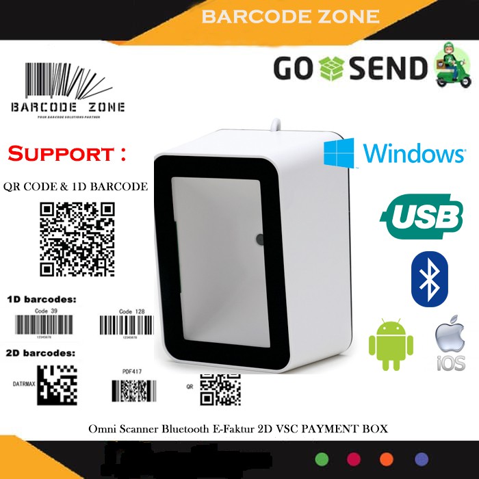 Jual BLUETOOTH OMNI BARCODE SCANNER 2D VSC PAYMENT BOX PB-88BT ...