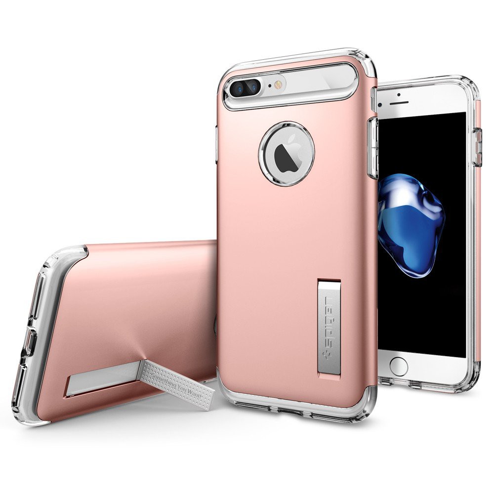 Jual Spigen iPhone 7 Plus Case Slim Armor Rose Gold ( 043CS20311