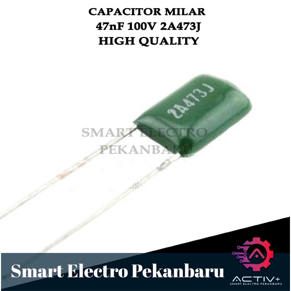 Jual ORIGINAL 47nF 100V 2A473J KAPASITOR MILAR 473J 2A KAPASITOR ...