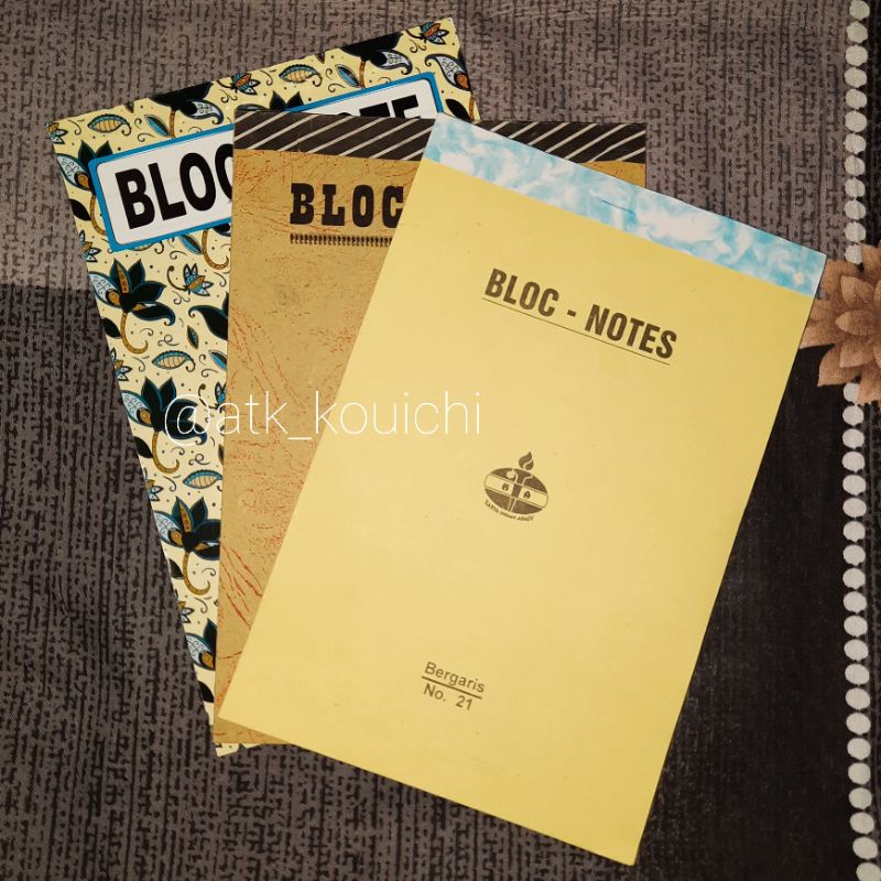 Jual BLOC NOTES GARIS NO. 21 UKURAN BESAR | BLOC NOTES OBOR BESAR ...