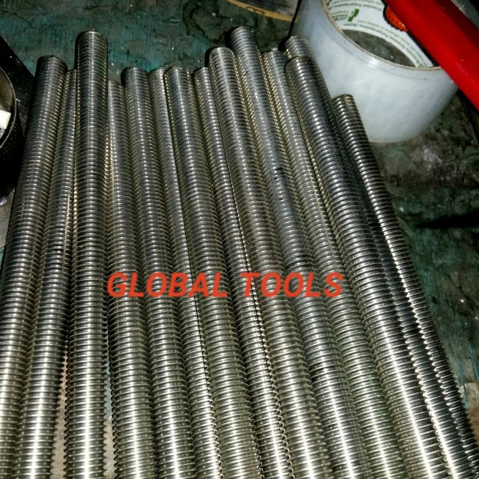 Jual Threaded Rod baut as panjang as drat stainless steel 304 10mm x ...
