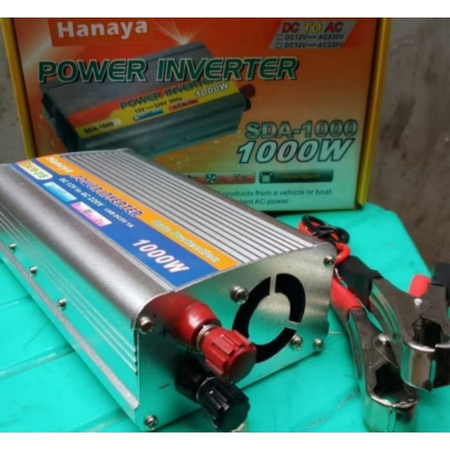 Jual POWER INVERTER 1000 WATT- INVERTER DC TO AC 1000W MEREK HANAYA