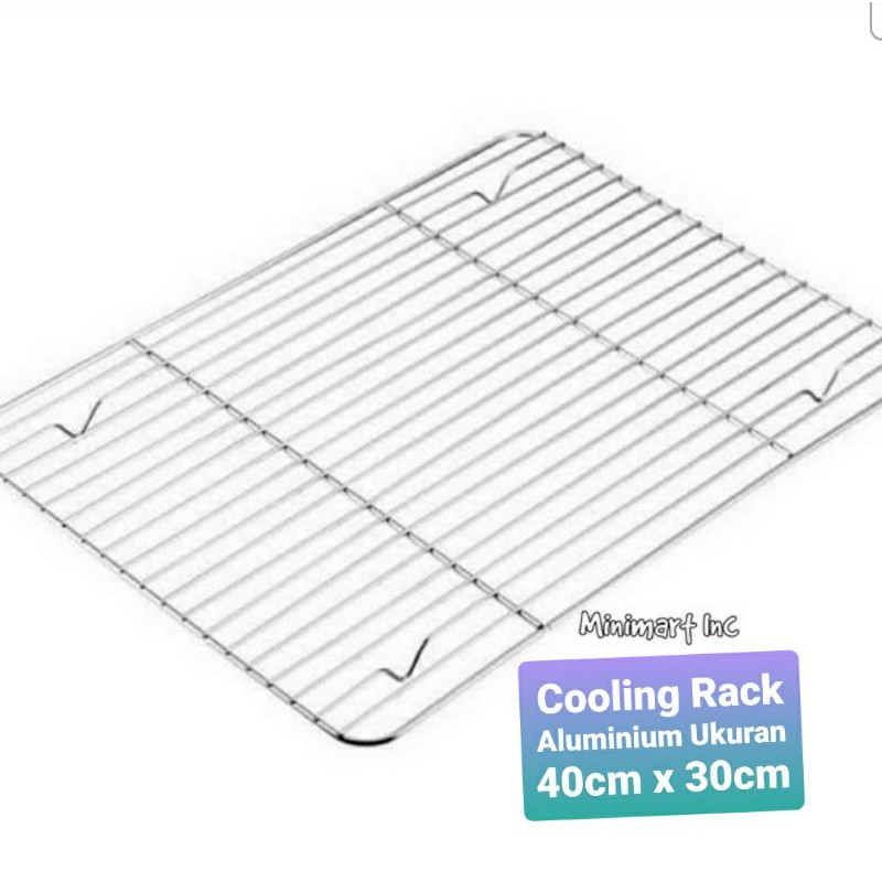 Jual Rak Pendingin Kue Cooling Rack Aluminium Ukuran 40cm X 30cm