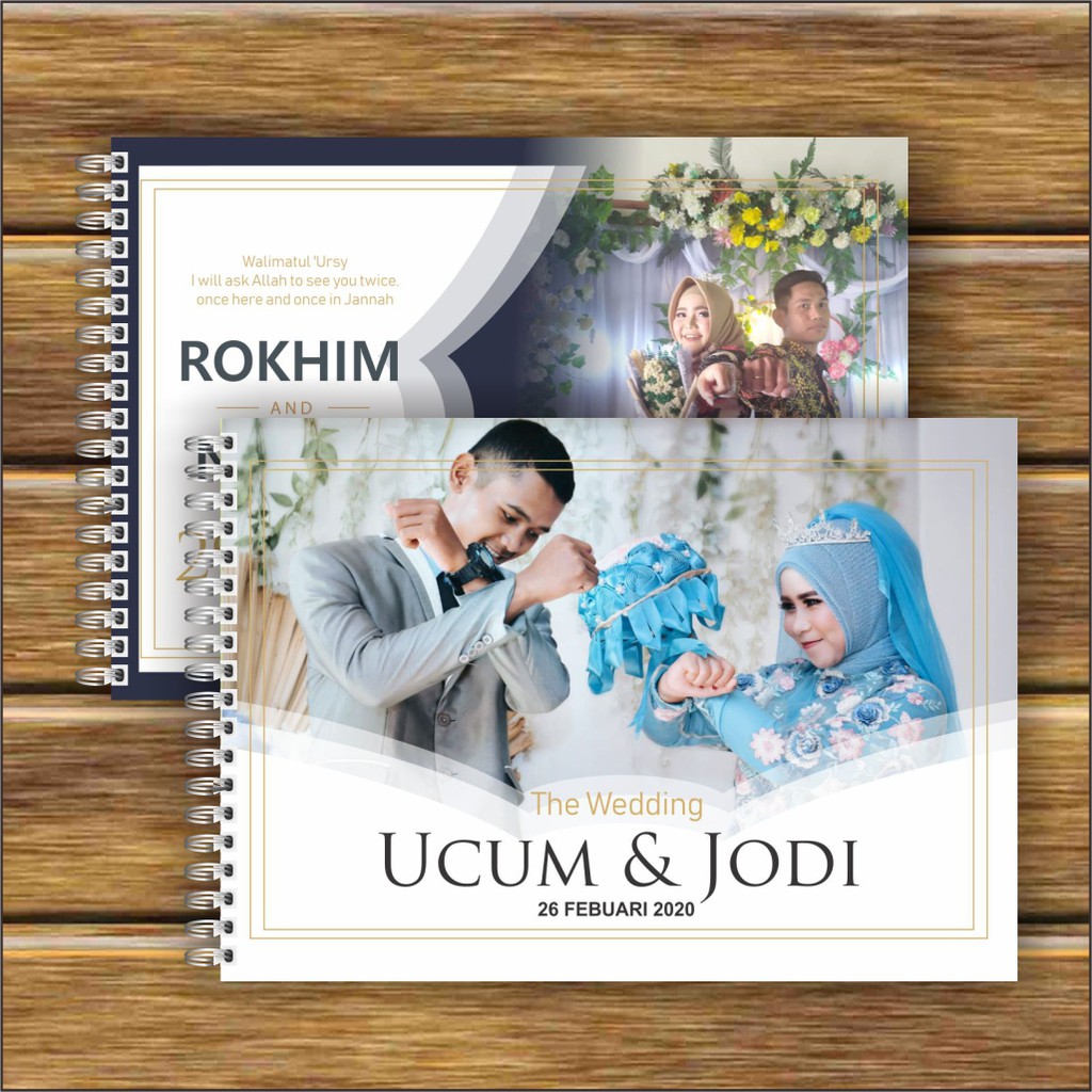 Jual Buku Tamu Pernikahan Wedding Guest Book Wedding Book Custom Shopee Indonesia 6640