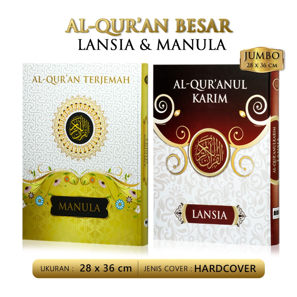 Jual Al Quran Besar Lansia Manula Qahira Alquran Huruf Besar Quran Terjemah Mushaf Karim Ukuran