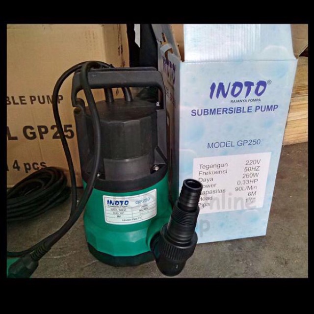 Jual POMPA CELUP RENDAM AIR BERSIH GP250 GP 250 OTOMATIS AUTOMATIC ...