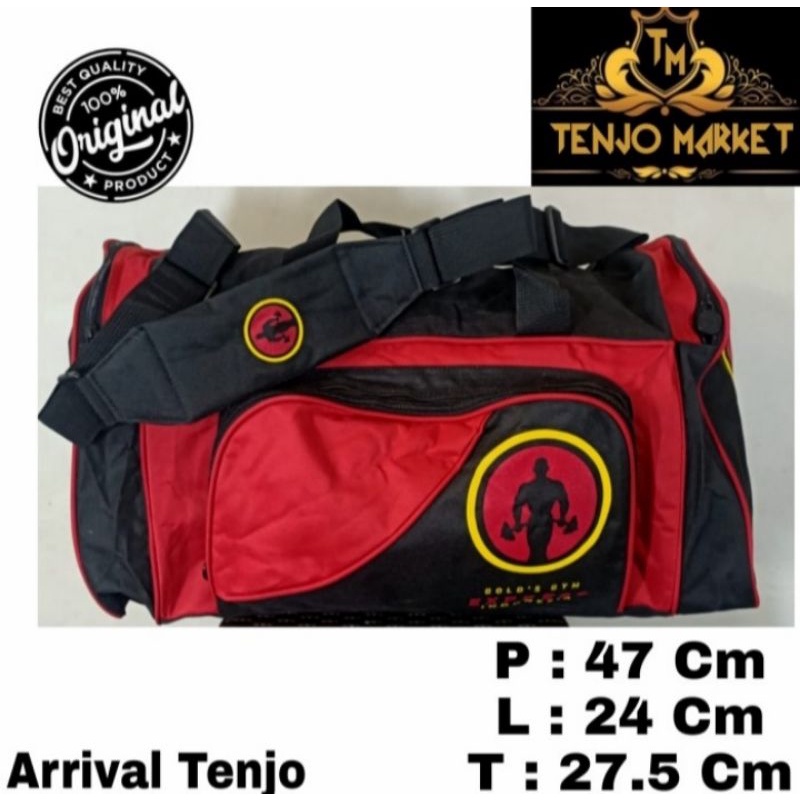 Jual TRAVEL BAG GOLDS GYM HITAM / TAS FITNES / TAS TRAVEL Shopee