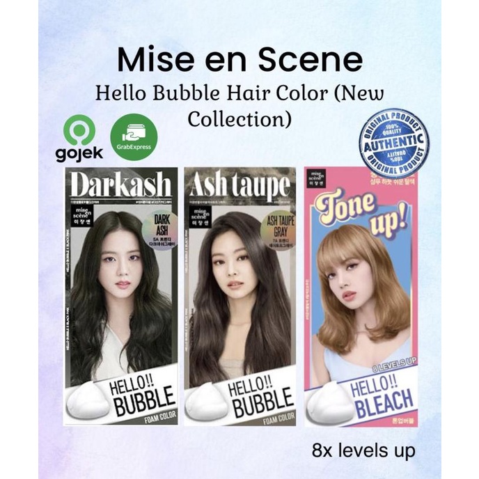 Jual Mise en scene Hello bubble hair color ash taupe darkash Shopee