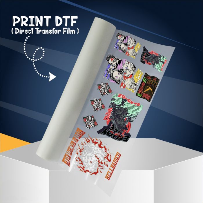 Jual Teman Print Cetak Sablon Print DTF (CM) Custom Full Color Stiker ...