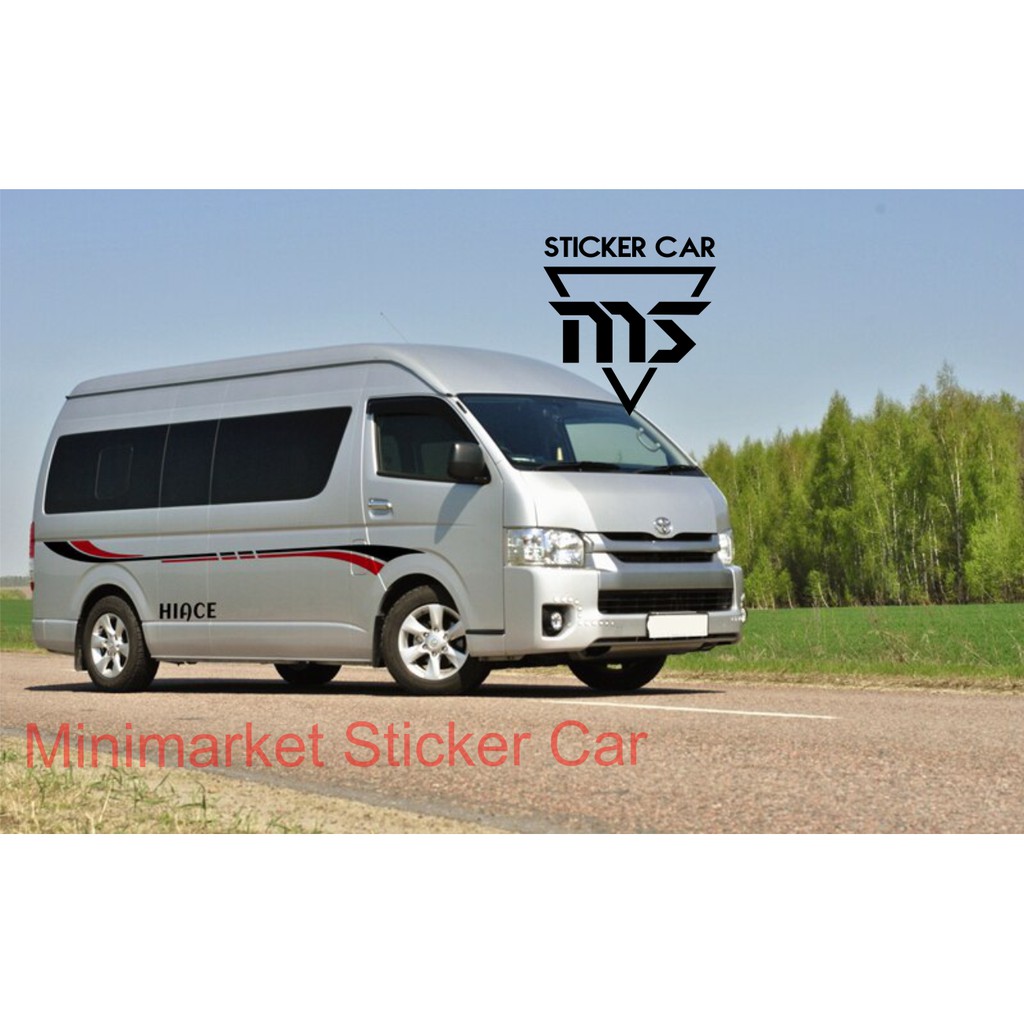 Jual STICKER HIACE SIDE BODY STIKER CUTTING TOYOTA HIACE | Shopee Indonesia