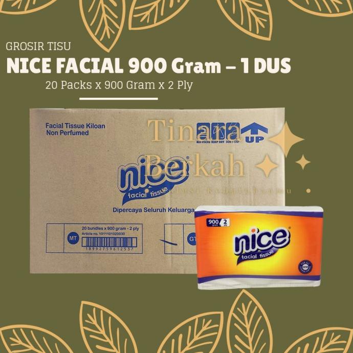 Jual Tissue Nice Facial 900 Gram Tisu Muka Refill Kiloan 1 Dus 20 Pack