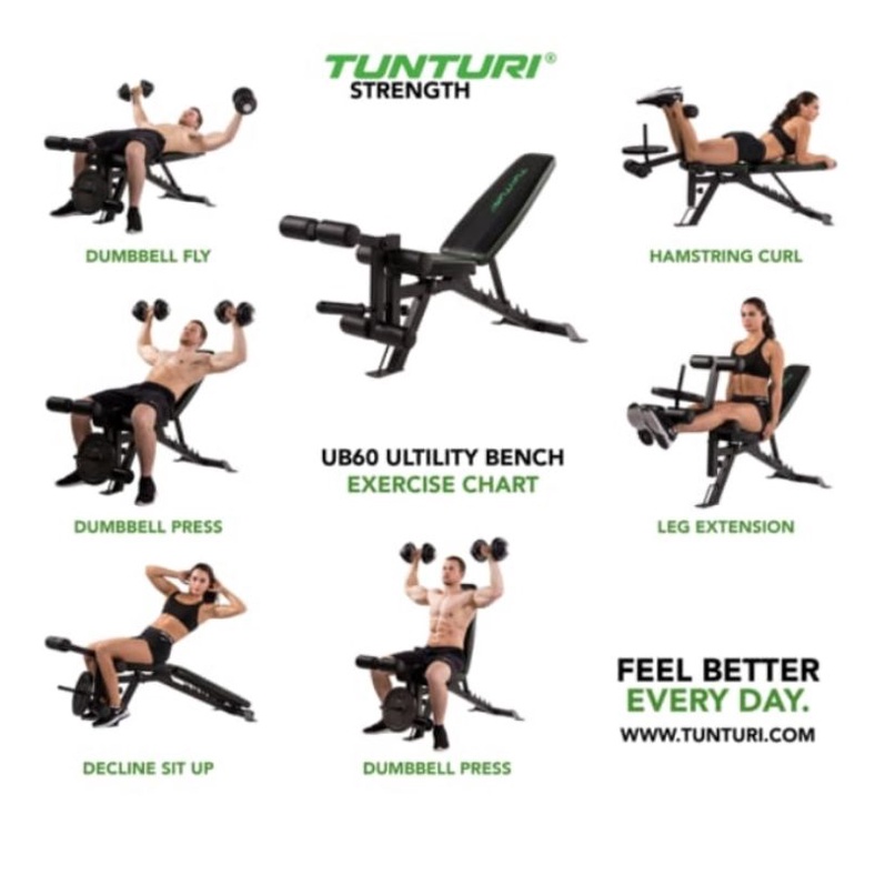 Jual Tunturi Multi Bench Ub60 - Hitam | Shopee Indonesia