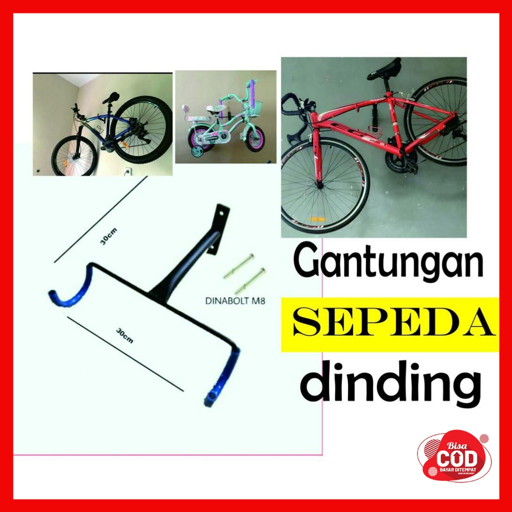 Jual Rak Sepeda Gantungan Sepeda Lipat Dinding Wall Hanger Bike Besi ...