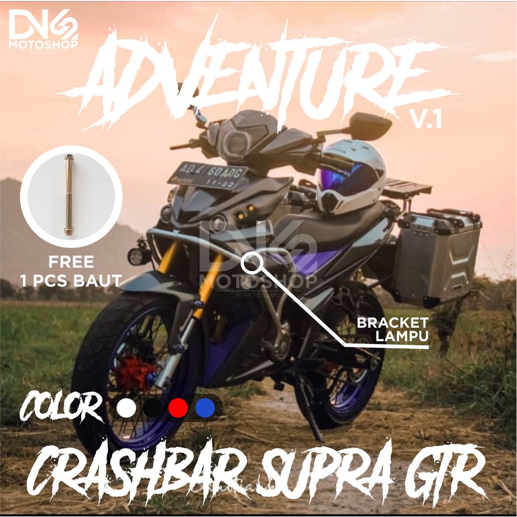 Jual Tubular Crashbar Supra Gtr Adventure V Shopee Indonesia