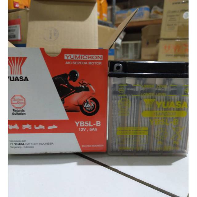 Jual AKI MIO SPORTY SUPRA X LAMA BASAH YB5 L YUASA | Shopee Indonesia