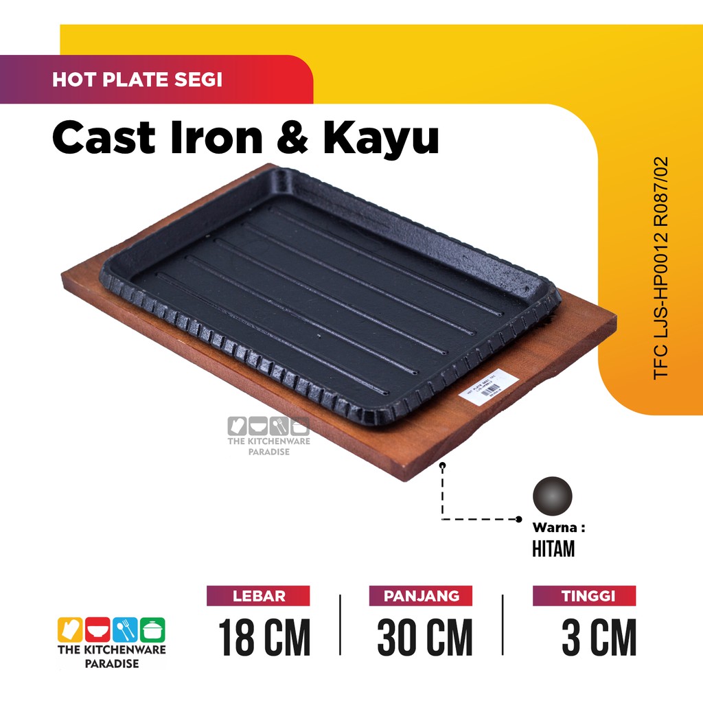 Jual HOT PLATE BENTUK SQUARE 30CM Shopee Indonesia