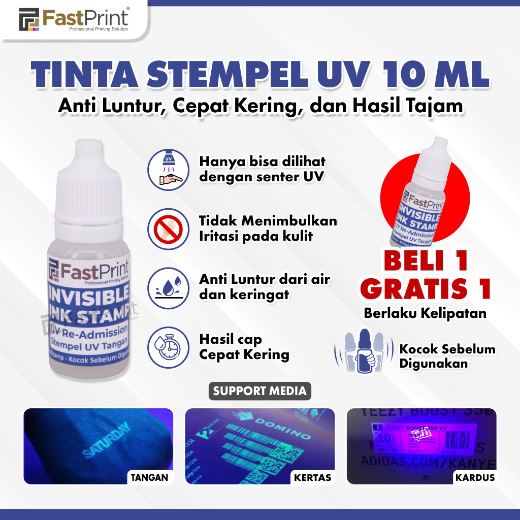 Jual Tinta Stempel UV Tinta Tangan Invisible Ink 10 ML | Shopee Indonesia