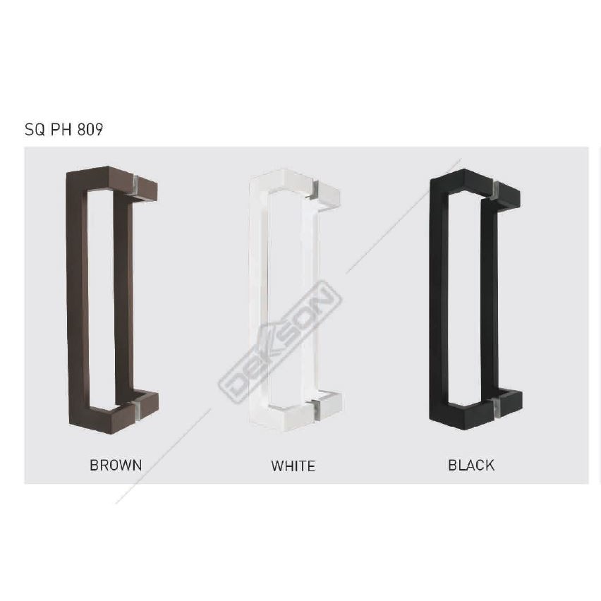 Jual PULL HANDLE DEKKSON DELUXE SQ PH 809 40X20X640X600 BLACK BROWN