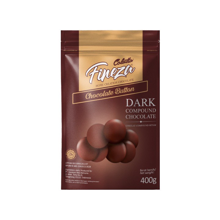 Jual Colatta Fineza Dark Choc Button 400gr | Shopee Indonesia