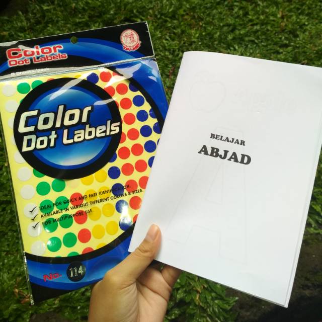 Jual Worksheet Color Dot Stiker Dan Printable Alfabet Mainan Edukasi ...