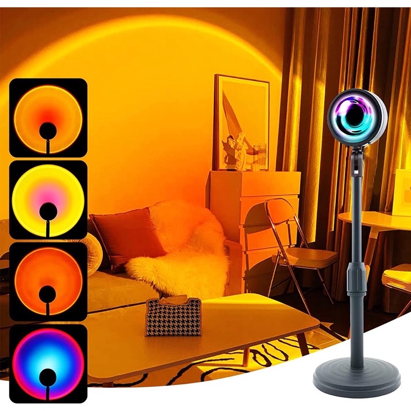 Jual Tripod SUNSET Lamp Proyektor Lampu Tidur LED Efek Matahari ...