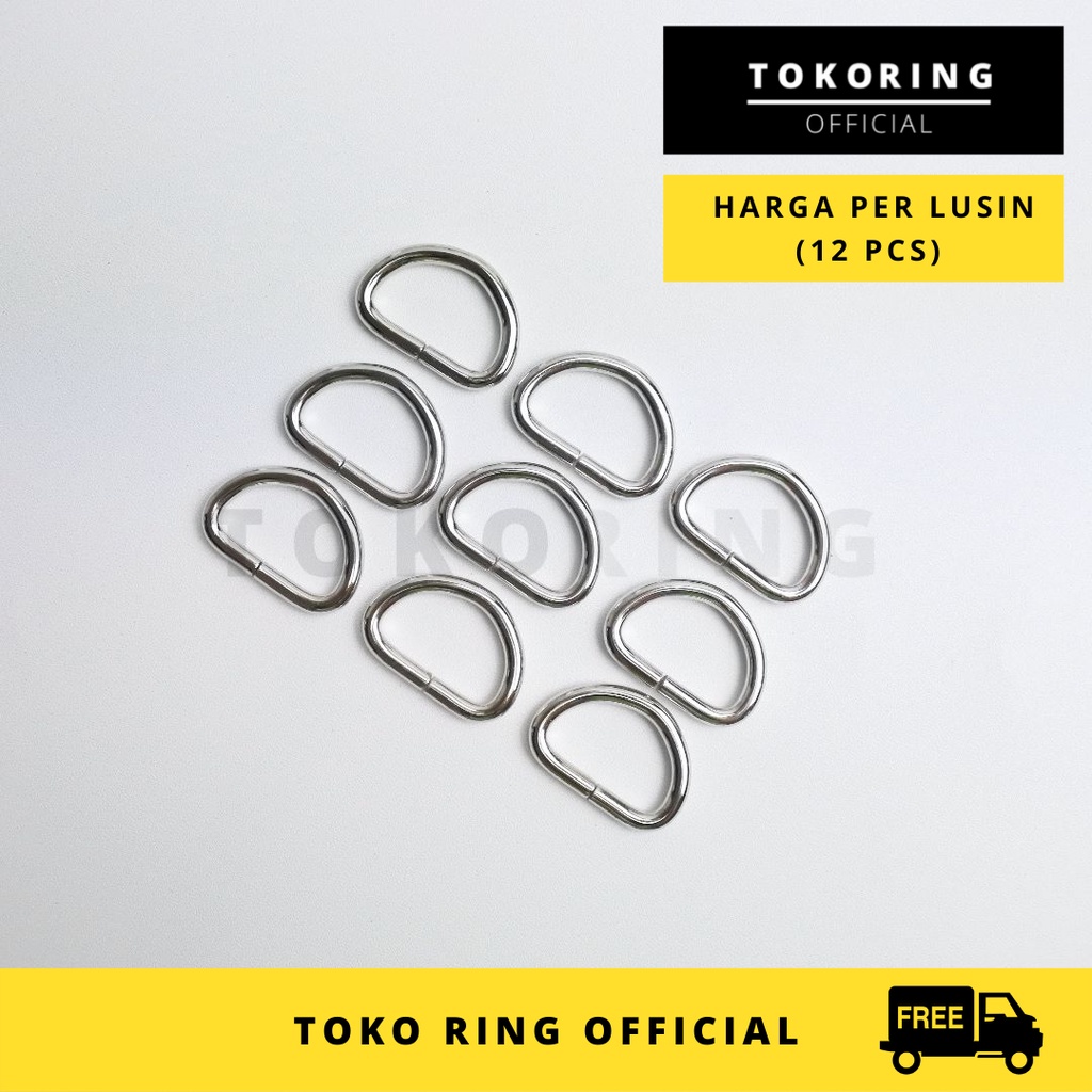 Jual Ring D 2 cm tebal 3,3 mm Nikel - Toko Ring Official (Harga per ...