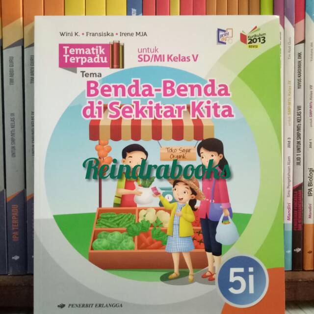 Jual BUKU TEMATIK TERPADU SD/MI KELAS 5I REVISI K13N | Shopee Indonesia