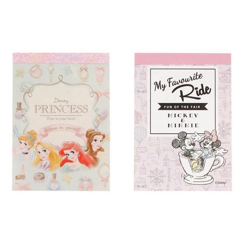 Jual Mini Memo Pad Disney Princess Mickey Minnie Limited Edition ...