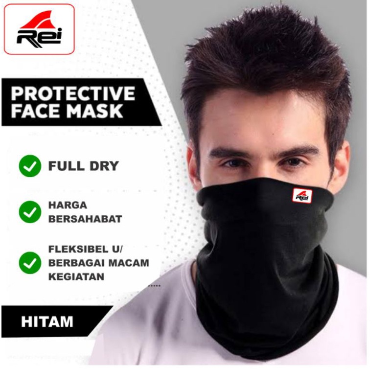 Jual Masker buff gunung masker ninja hitam polos | Shopee Indonesia