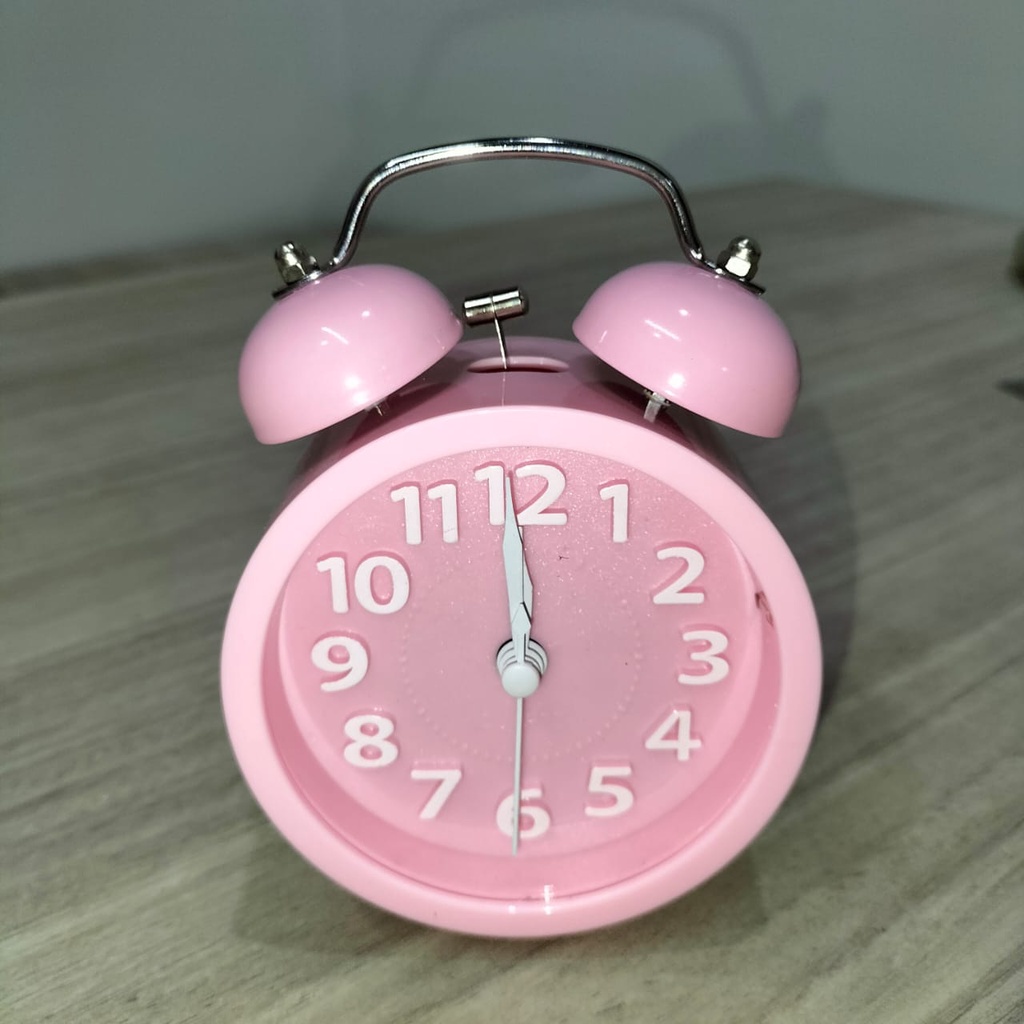 Jual Jam Weker 610 D Polos / Jam Beker 610D Bulat Polos + Lampu