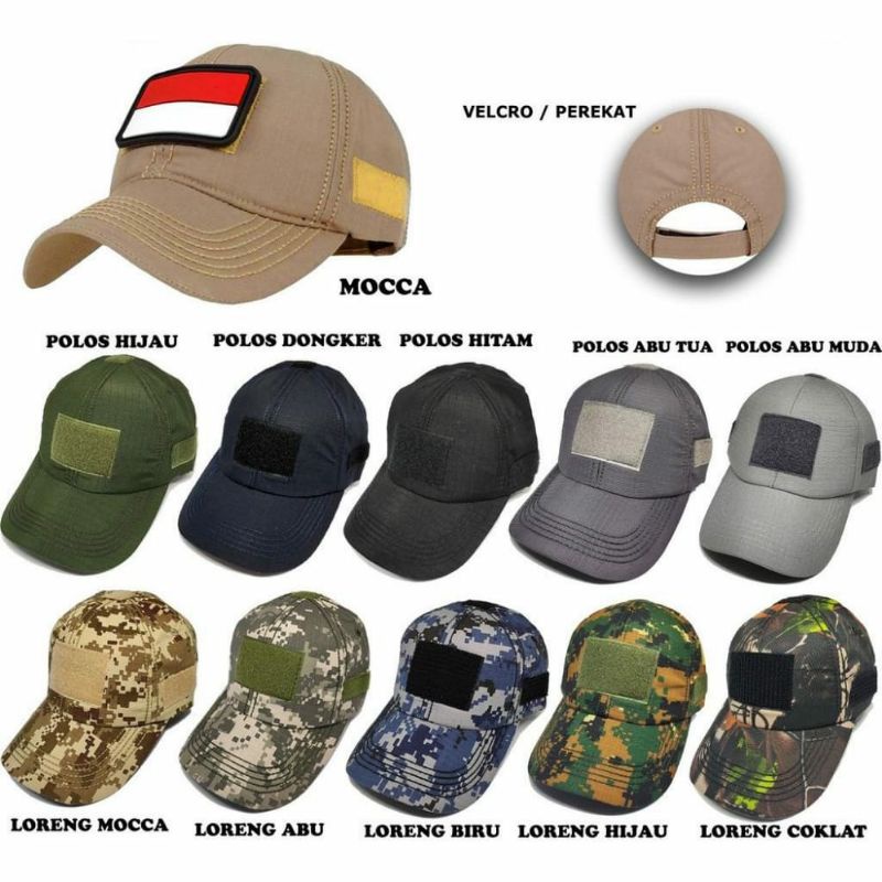 Jual TOPI TACTICAL - TOPI TACTICAL MURAH - TOPI TNI - TOPI MILITER ...