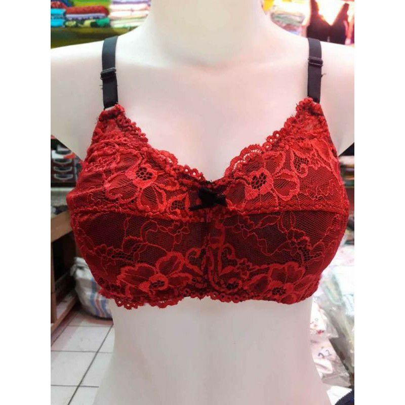 Jual Bh Brukat Cantik Tanpa Busa Tanpa Kawat Bra Bidadari Super Nyaman Shopee Indonesia