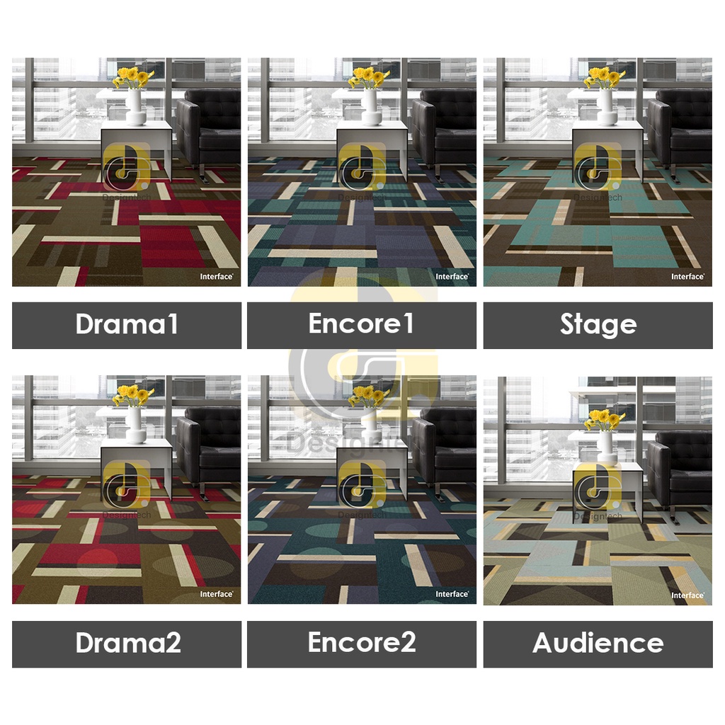 Jual Karpet Tile Lantai Kantor dan Lantai Rumah Motif Warna- Interface ...
