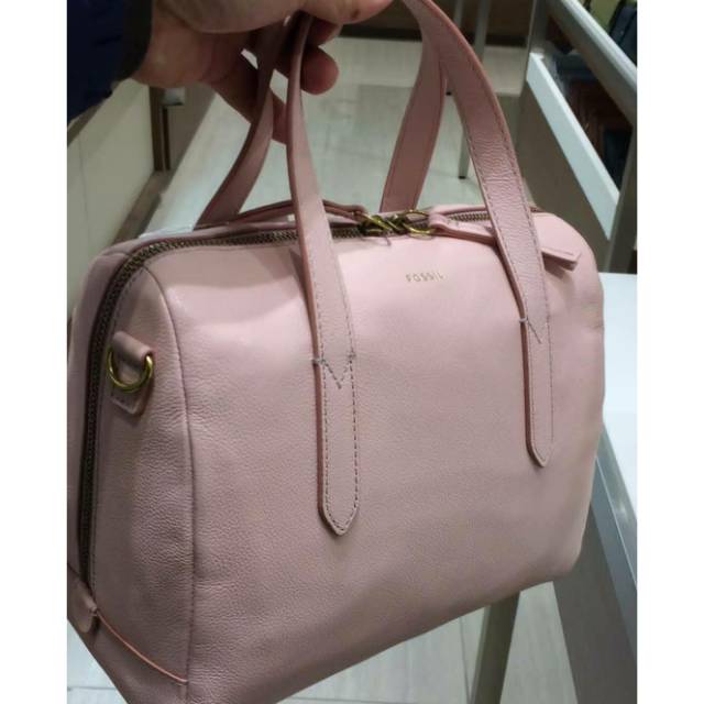 Fossil sydney best sale satchel dusty rose