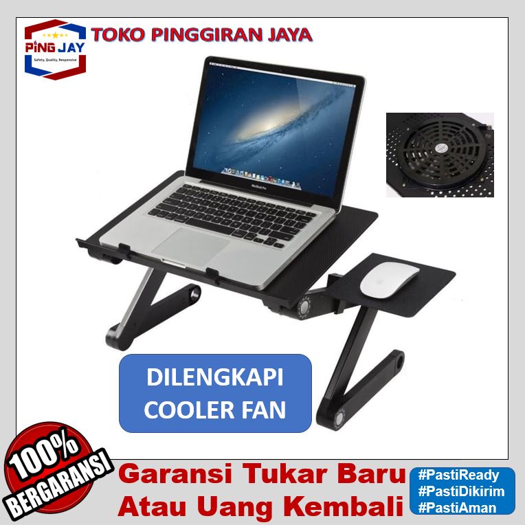 Jual Meja Laptop Portabel With Cooler Fan Meja Laptop Lipat Meja Laptop Kipas Laptop Shopee