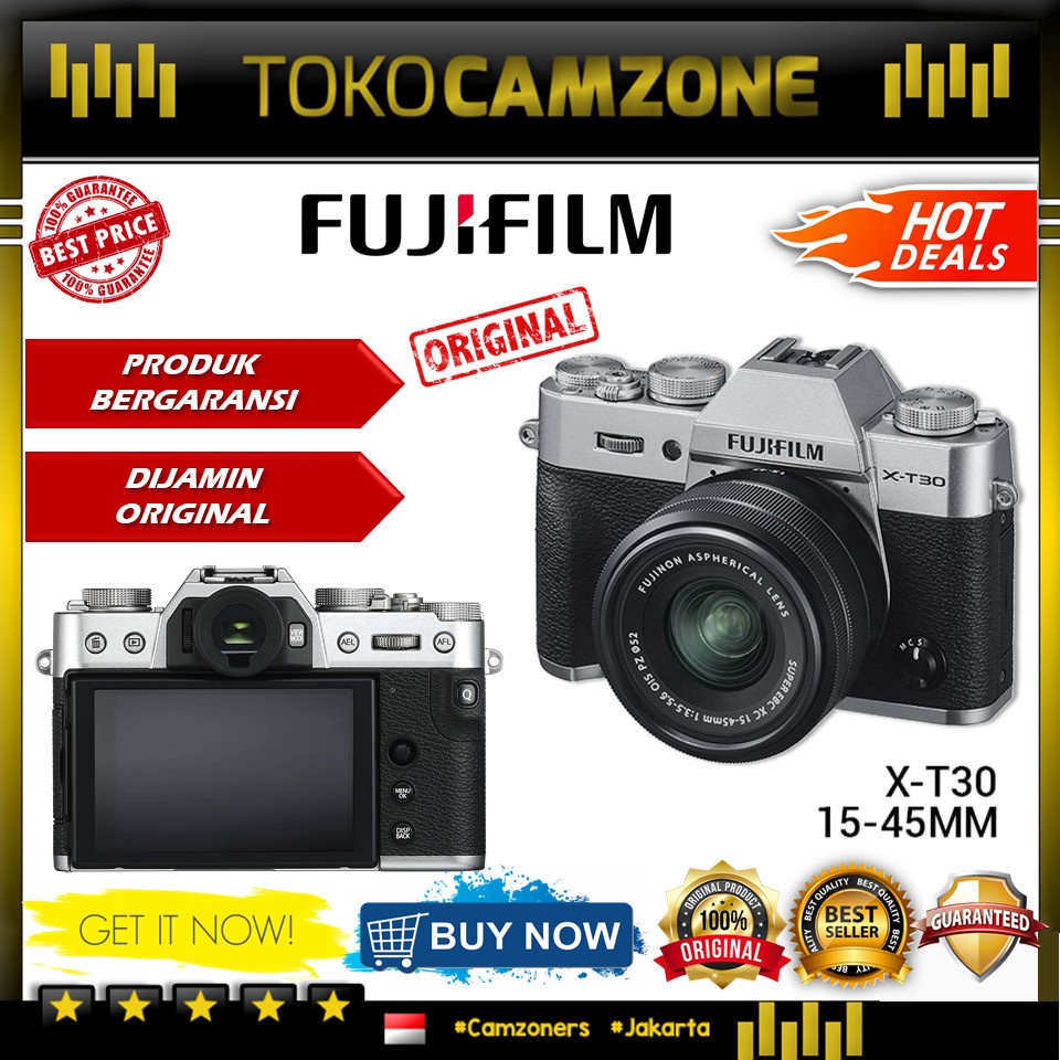 Jual Fujifilm X-T30 Kit 15-45mm Mirrorless Camera Fuji XT30 | Shopee ...