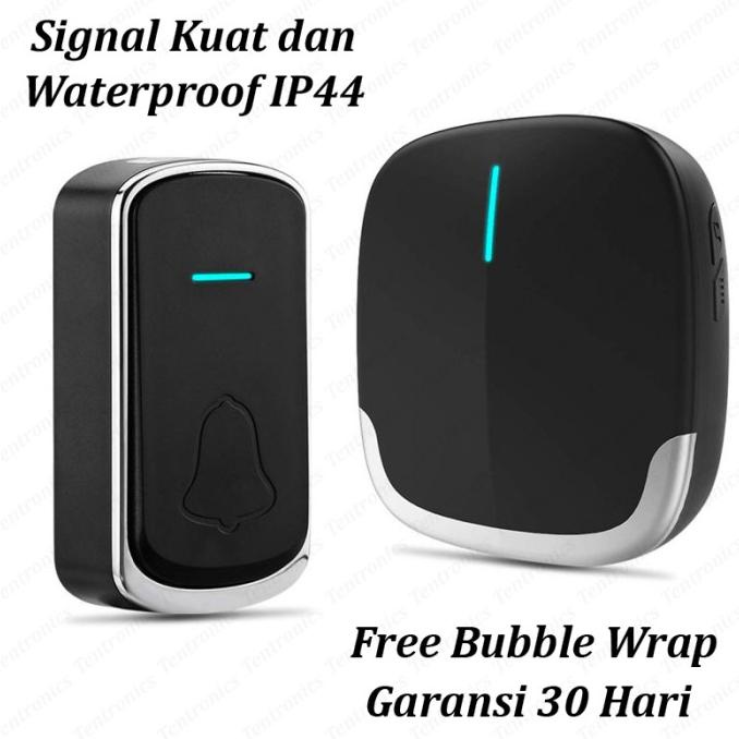 Jual Bel Rumah Wireless Door Bell Waterproof Pintu 1 Receiver | Shopee ...