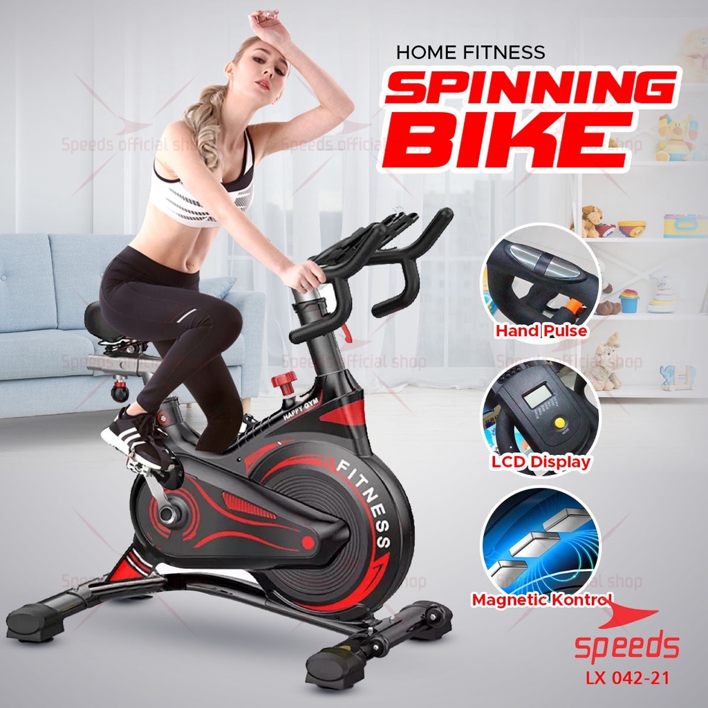 Jual Speeds Sport Spinning Bike Alat Olahraga Fitness Gym Kardio Indoor