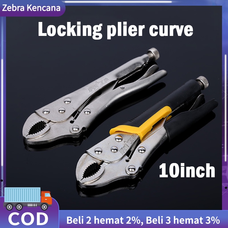 Jual Tang Jepit Buaya Bengkok Locking Plier Curve Curved Lock Grip Pliers Vice Grip Vise