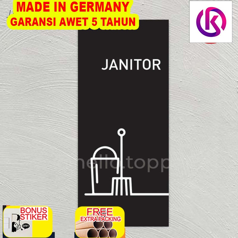 Jual Grosir Sign Label Akrilik Janitor | Ruang Janitor Acrylic Signage ...