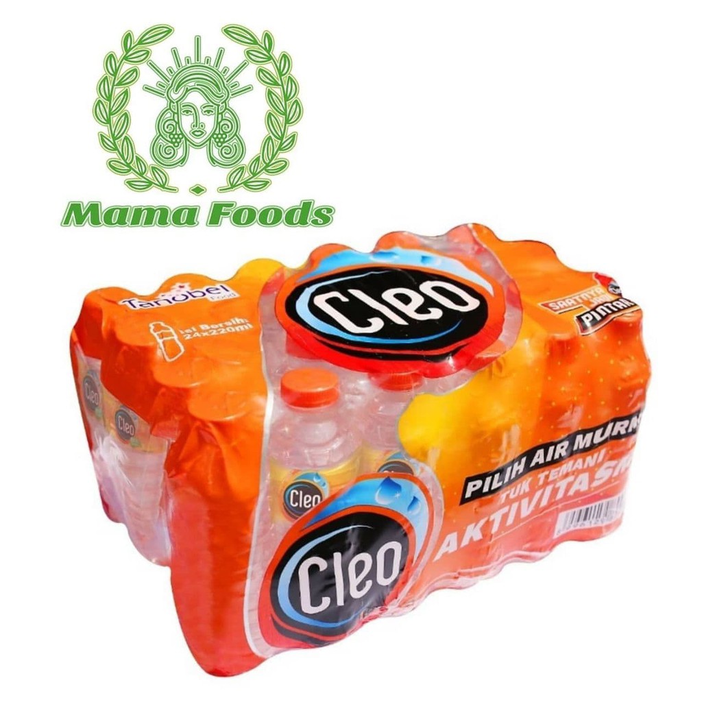 Jual Air Minum Cleo 220ml Mineral Kemasan Botol Kecil Isi 24 Dus Harga Agen Shopee Indonesia 4568