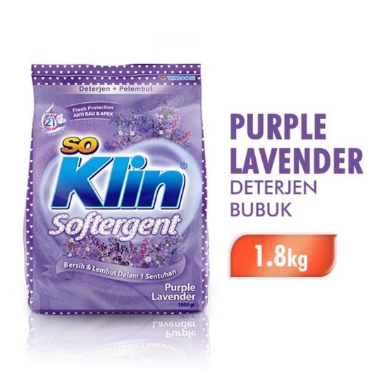 Jual Soklin Powder Det Soft Purple Bag 1,8Kg | Shopee Indonesia