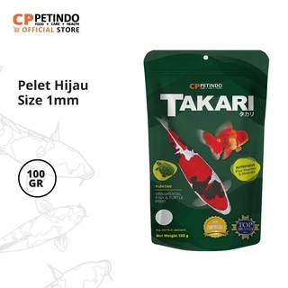 CPPETINDO Takari Fish Food / Turtle Food Green 1mm - 100gr