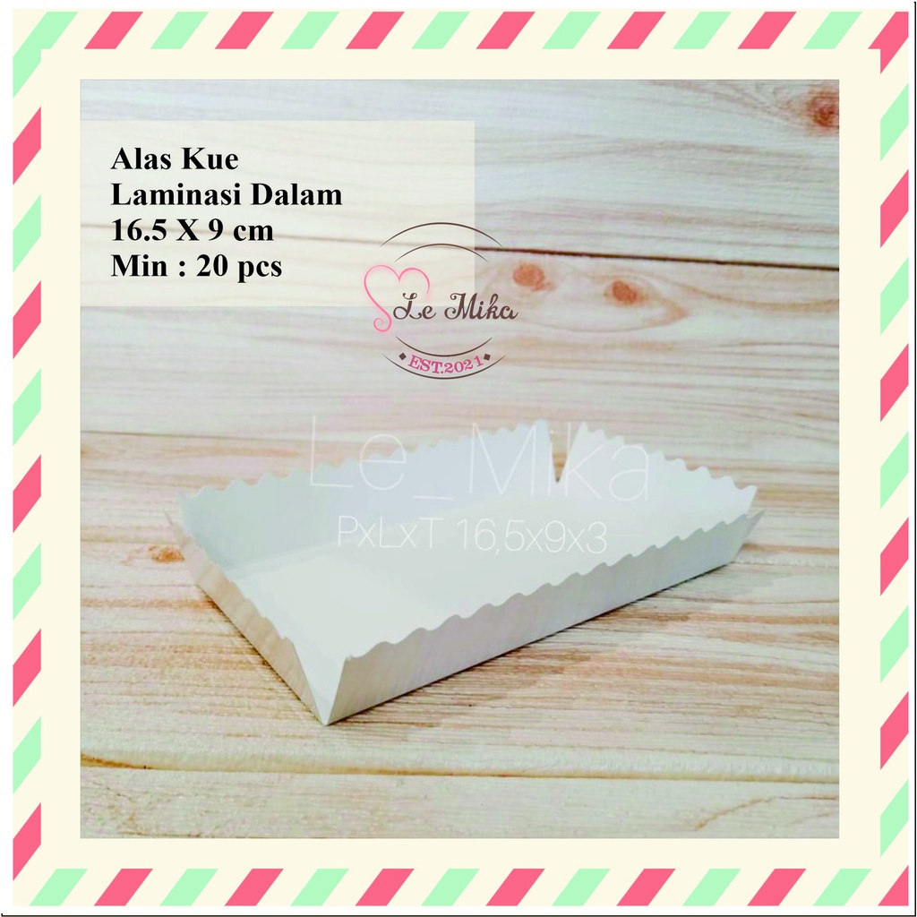 Jual Alas kue / tatakan roti cake roll tart brownies uk 16.5x9 cm ...