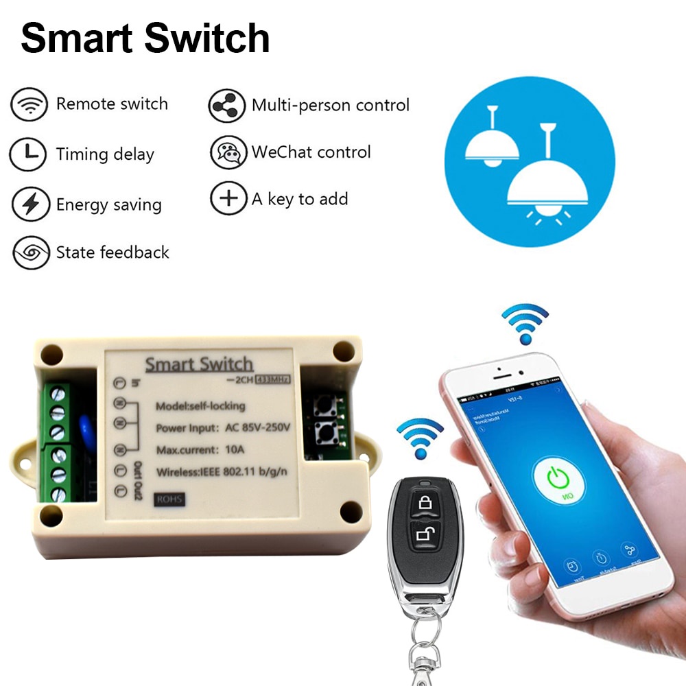 Jual PREORDER Scimagic 85250V 10A Wifi Smart Switch Remote Wireless