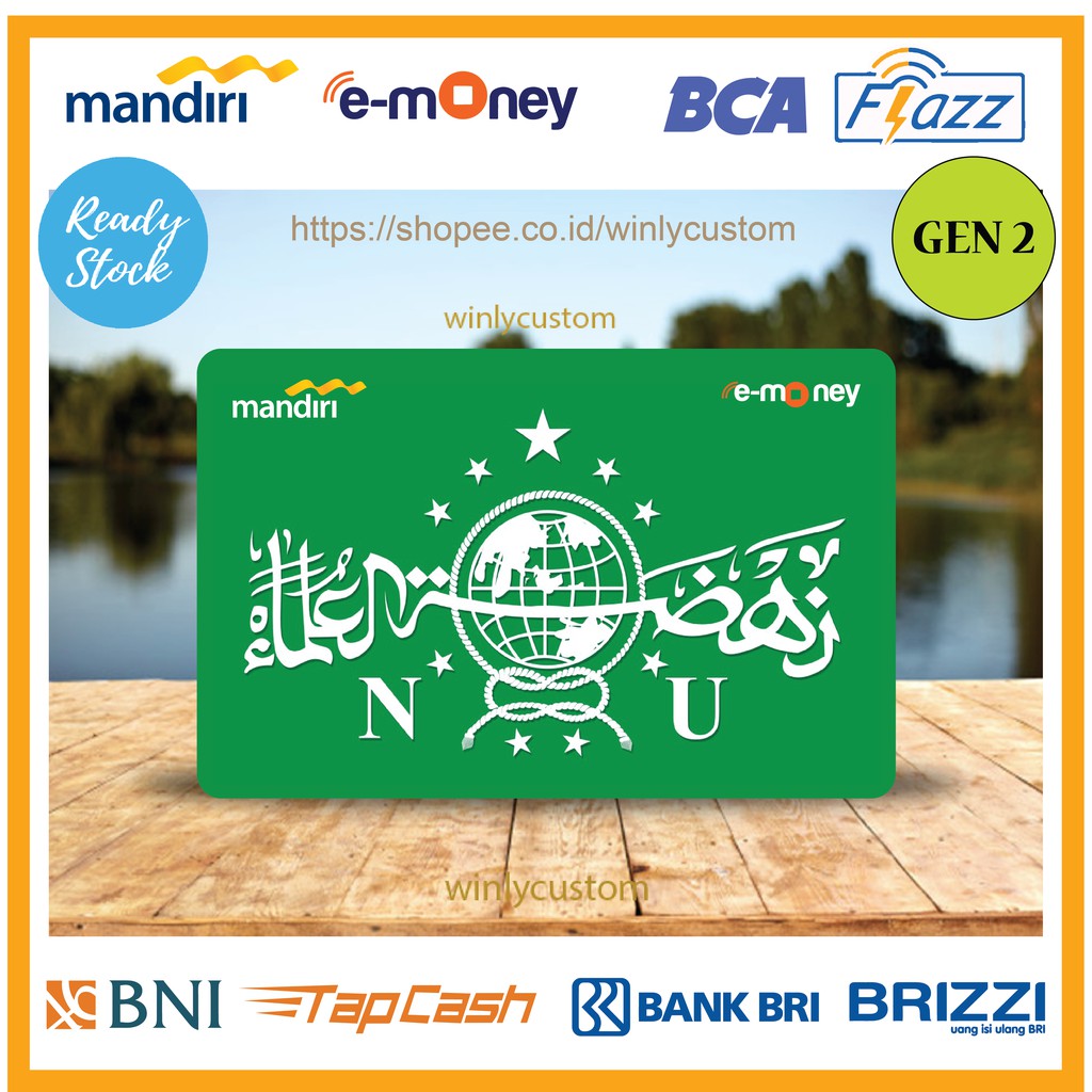 Jual Kartu E Money E Toll Rohani Logo Nadhlatul Ulama Nu Emoney Mandiri