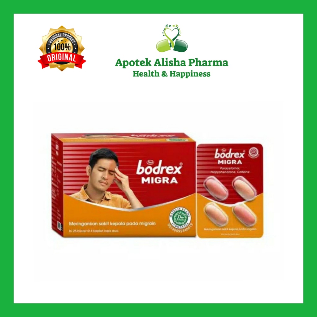 Jual Bodrex Migra Tablet Strip 4tablet Bodrek Migra Tablet Obat