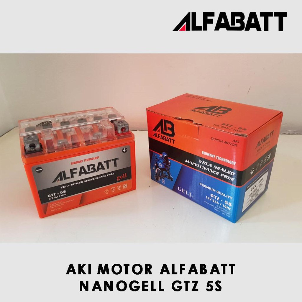 Jual Aki Motor Alfabatt GTZ-5S Nano Gell | Shopee Indonesia